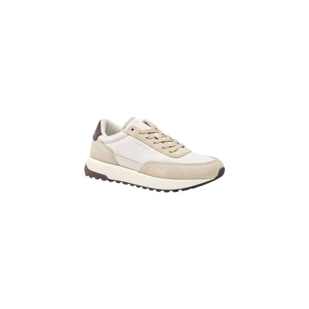 Calvin Klein Brown Leather Low Top Men's Sneakers